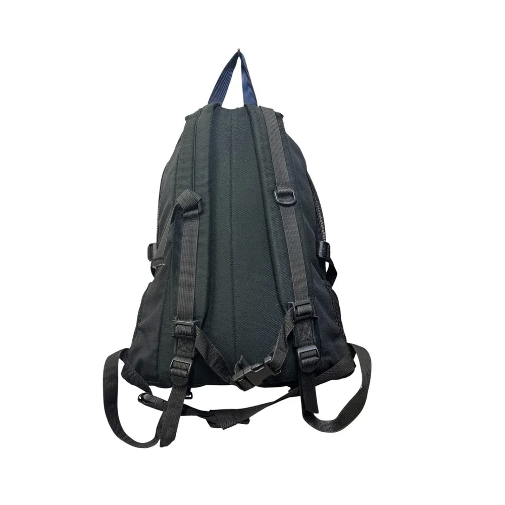 Trager Seattle USA‎ Vintage Blk Ripstop Nylon Backpack Gorpcore Daypack Made USA